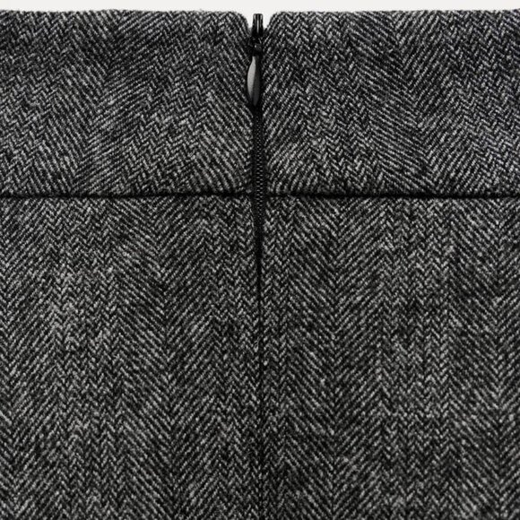 ZARA WOMAN COLLECTION BOX PLEATED MIDI SKIRT - Picture 8 of 8